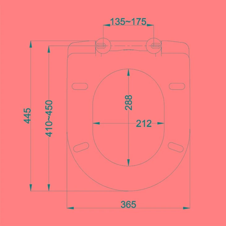 d shape matt black toilet seat size